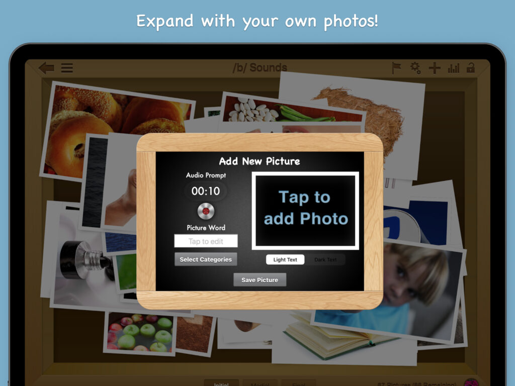 Expand with your own photos